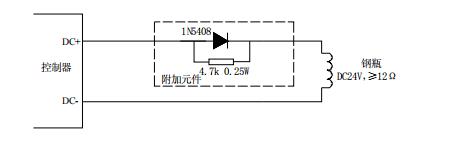 GST-QKP01氣體滅火控制器驅(qū)動(dòng)鋼瓶電磁閥輸出布線(xiàn)圖